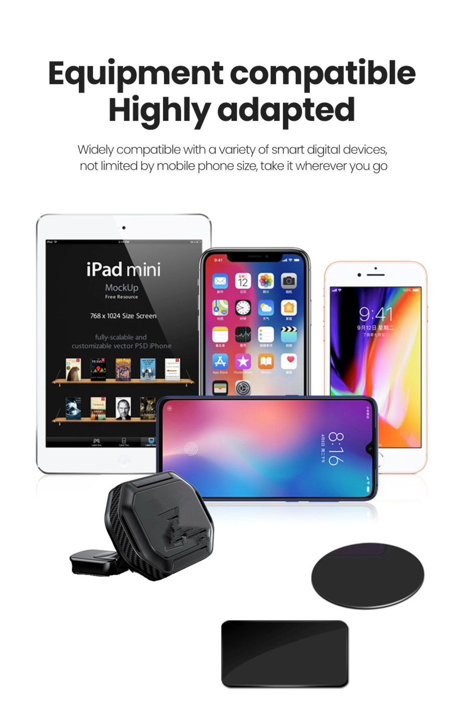 Magnetic Cell Phone Holder for Car Dashboard