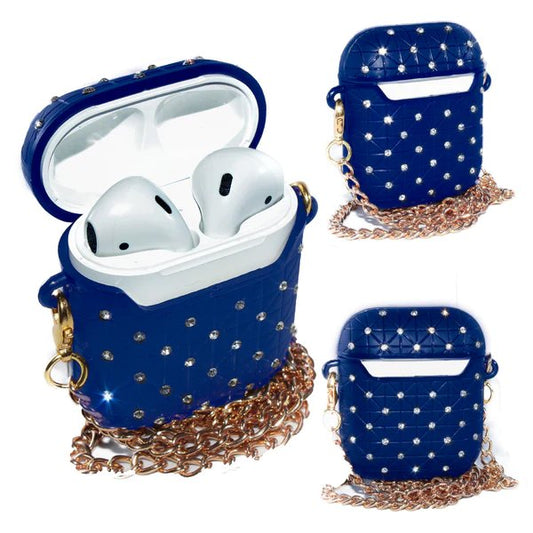 AirPods Glitter Case With Necklace